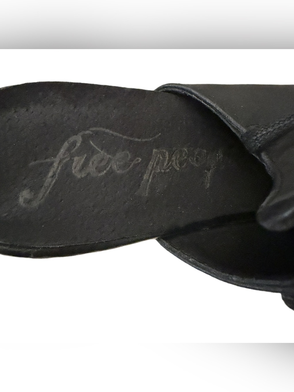 Free People Mules Distinct Block Heel Leather Adjustable Tie Wrap Women’s Size 8 - Picture 5 of 8